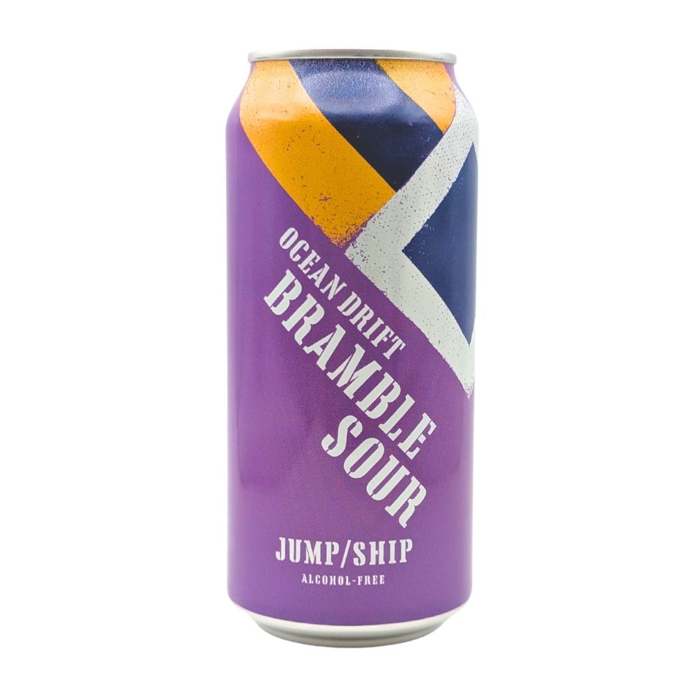 Purple can of Ocean Drift Bramble Sour