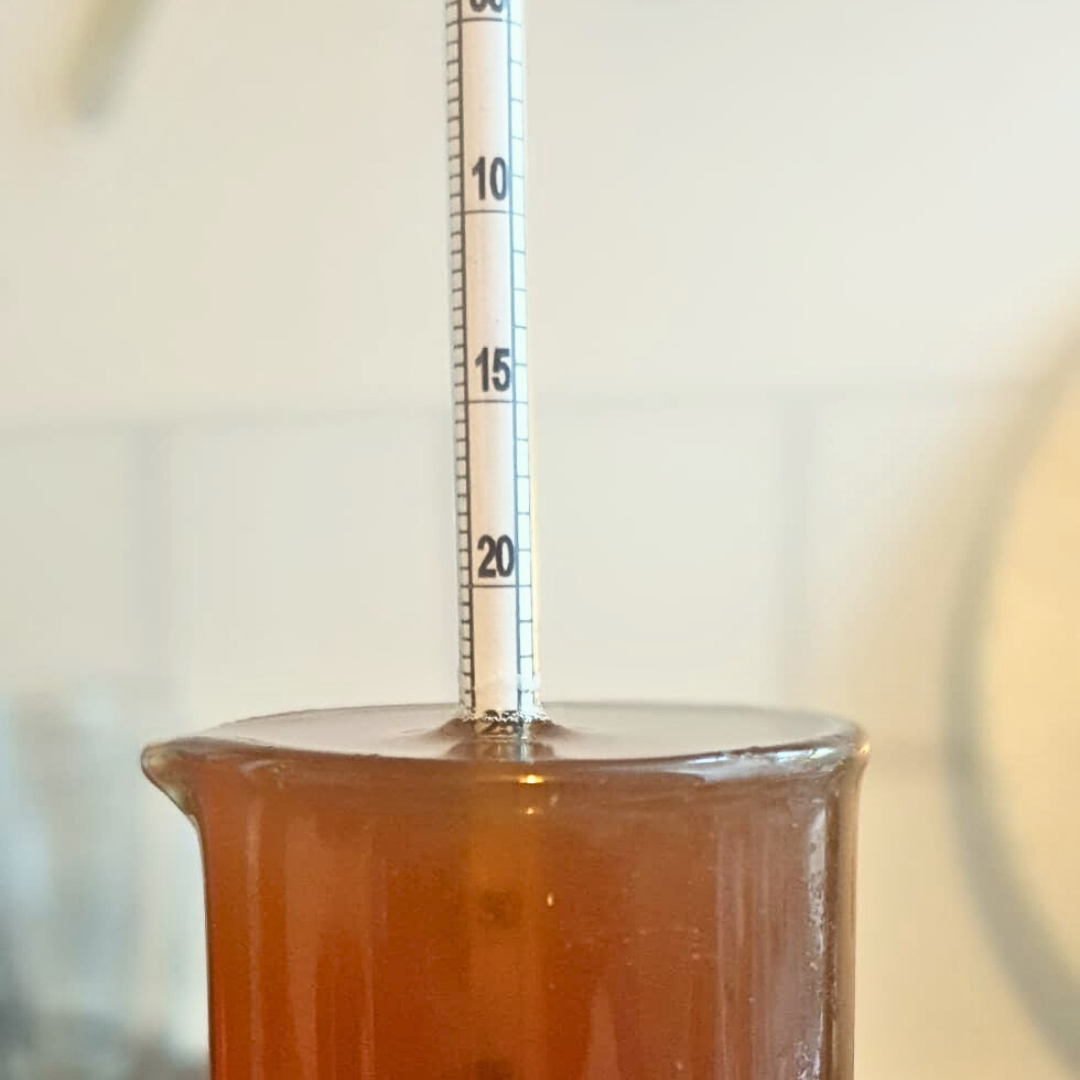 Measuring the specific gravity of an alcohol free beer