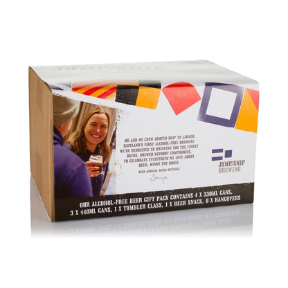 Back view of the Jump Ship alcohol free gift box