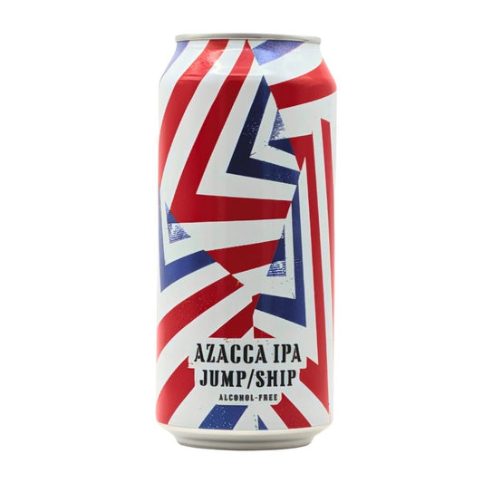 A can of Dazzle Ship Azacca alcohol free IPA from Jump Ship