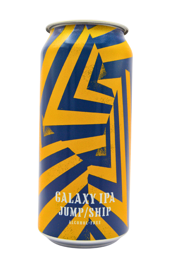 Dazzle Ship Galaxy IPA alcohol-free beer can front side