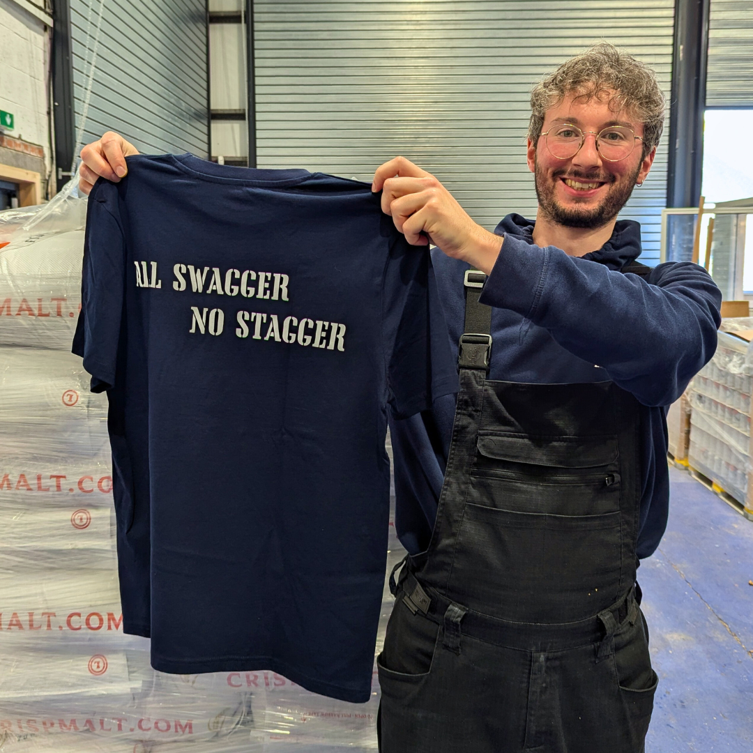 All Swagger, No Stagger Navy T-shirt