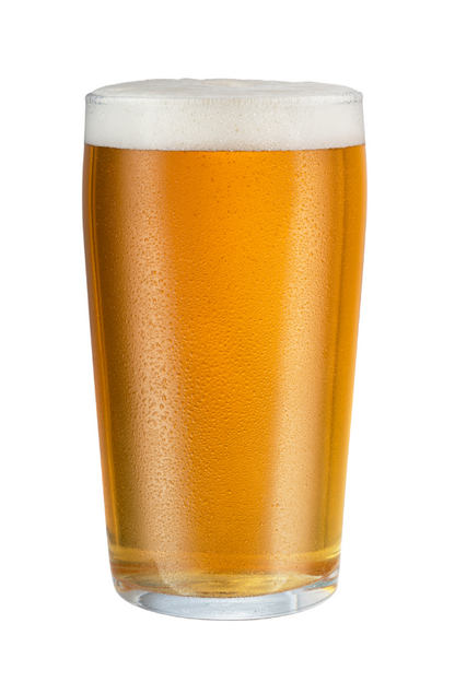 Pint of Yardarm lager alcohol-free beer